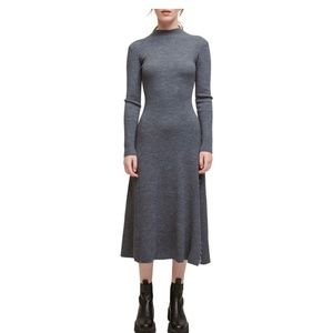 Maje pierced fit and flare midi dress Small